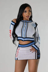 Ms. Motor Sport Skirt Set