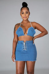 Get At Me 2pc Denim Set