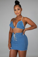 Get At Me 2pc Denim Set