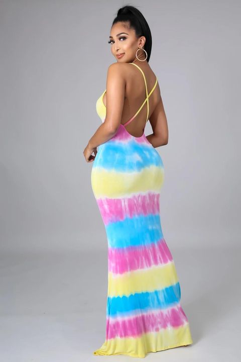 Cotton Candy Swirl Dress