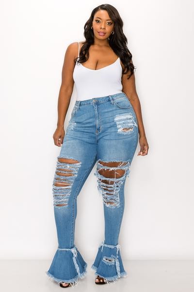 Str8 Poppin Tagz Boss Babe Jeans M / Red