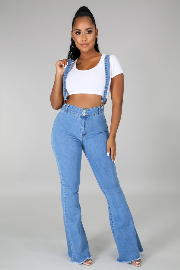 No Worries Denim Overall