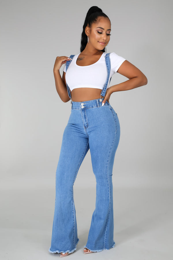 No Worries Denim Overall